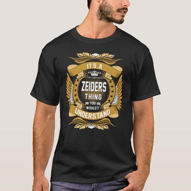 Camiseta Nombre de ZEIDERS, escudo del nombre de la familia (Anverso)