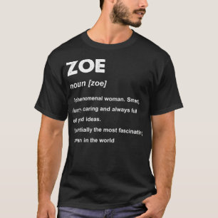 Camiseta Nombre de Zoe