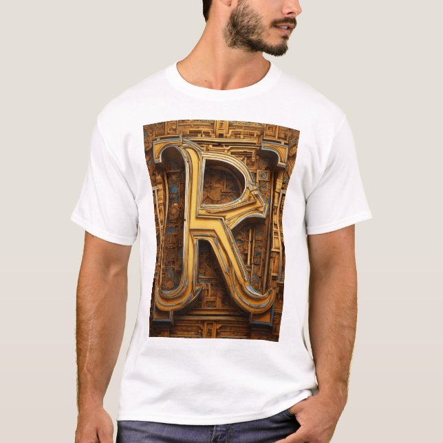 Camiseta Nombre del alfabeto R (Anverso)