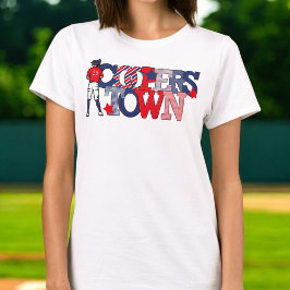 Camiseta Nombre del año del jugador patriótico de béisbol C