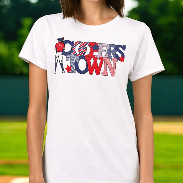 Camiseta Nombre del año del jugador patriótico de béisbol C (Subido por el creador)