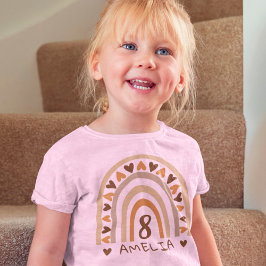 Camiseta Nombre del arcoiris del personalizado Boho por cum