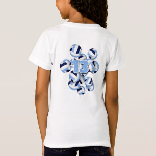 Camiseta nombre del atleta del grupo de atletas de lt blue 