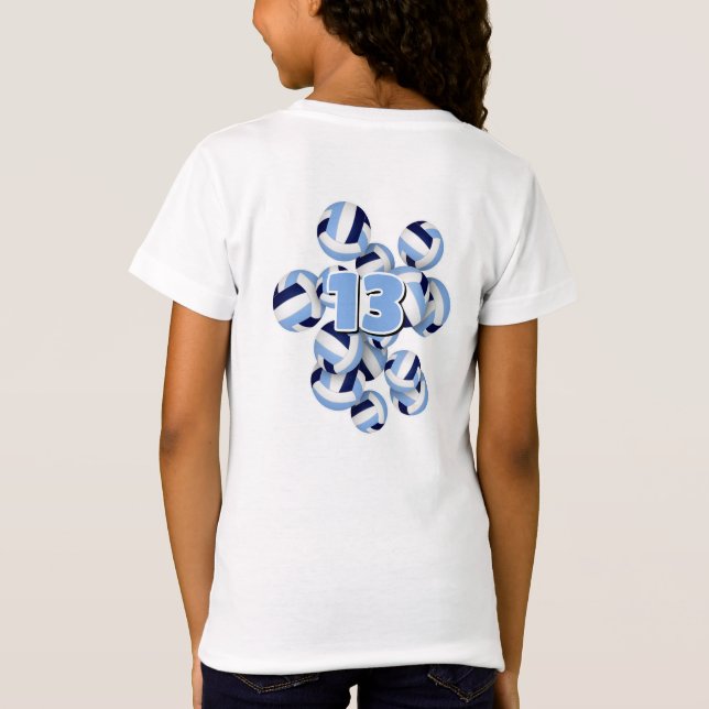 Camiseta nombre del atleta del grupo de atletas de lt blue  (Reverso)