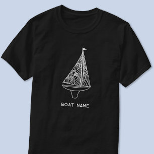 Camiseta Nombre del barco de vela Nautical