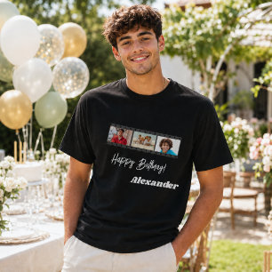 Camiseta Nombre del chico de cumpleaños en película de coll