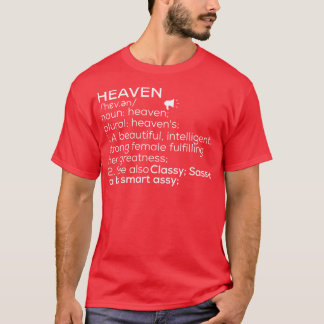 Camiseta Nombre del cielo Definición del cielo Nombre de la