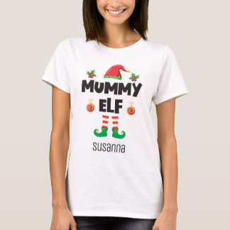 Camiseta Nombre del conjunto de navidades de la familia del