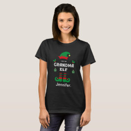 Camiseta Nombre del conjunto de navidades de la familia elf
