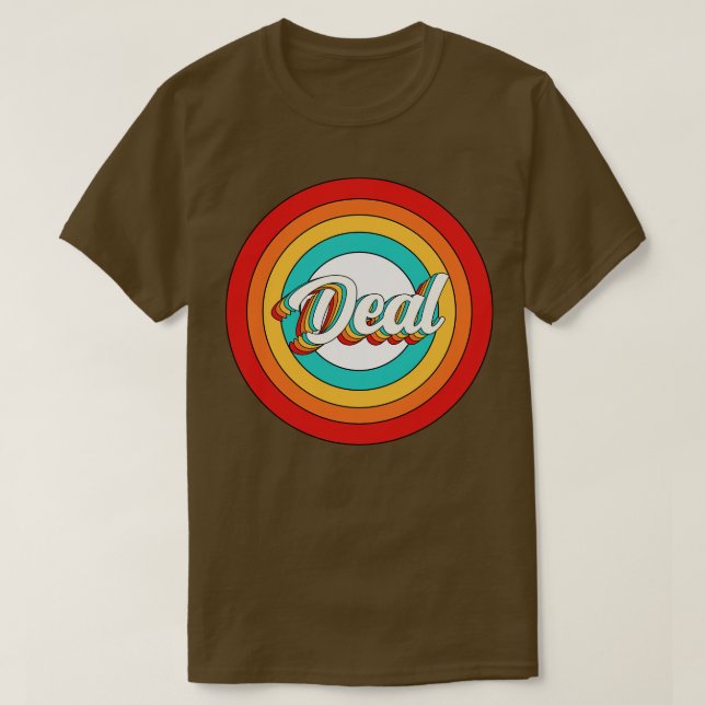Camiseta Nombre del contrato Shirt Vintage Deal Circle (Diseño del anverso)