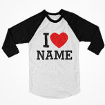 Camiseta Nombre del corazón<br><div class="desc">Escriba el nombre o texto deseado en la sección de nombres.</div>