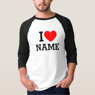 Camiseta Nombre del corazón