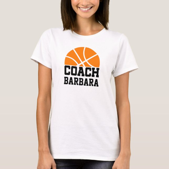 Camiseta Nombre del entrenador de bolas de cesta Guay (Anverso)