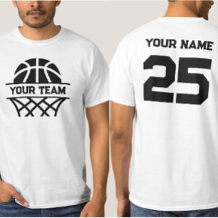 Camiseta Nombre del equipo de baloncesto personalizado, nom