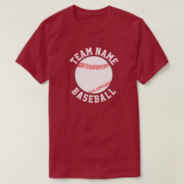 Camiseta Nombre del equipo de béisbol personalizado, número
