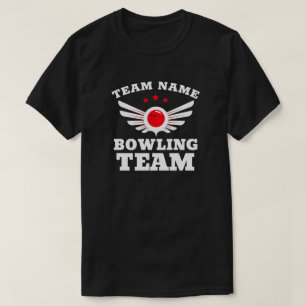 Camiseta Nombre del equipo de Bowling de personalizado T-Sh