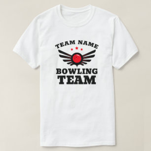 Camiseta Nombre del equipo de Bowling de personalizado T-Sh