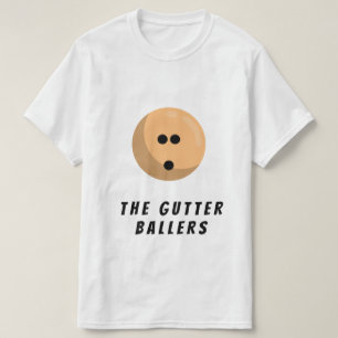 Camiseta Nombre del equipo de bowling del personalizado   B