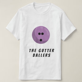 Camiseta Nombre del equipo de bowling del personalizado | B