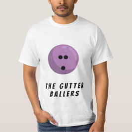 Camiseta Nombre del equipo de bowling del personalizado | B