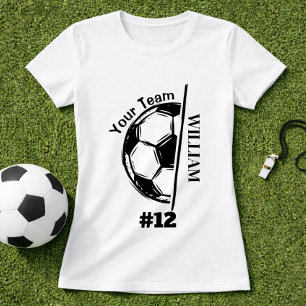 Camiseta Nombre del equipo de fútbol y número de jugador 