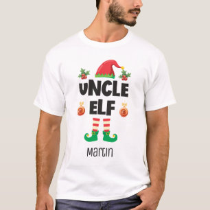 Camiseta Nombre del equipo de navidades de la familia tío e