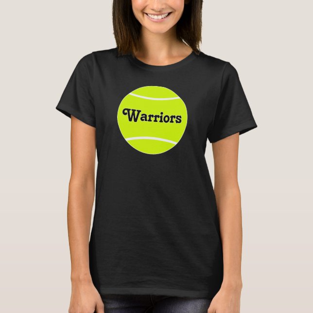 Camiseta Nombre del equipo de tenis personalizado o texto f (Anverso)