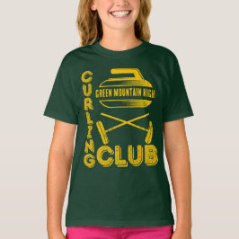 Camiseta Nombre del equipo del club escolar Curling 
