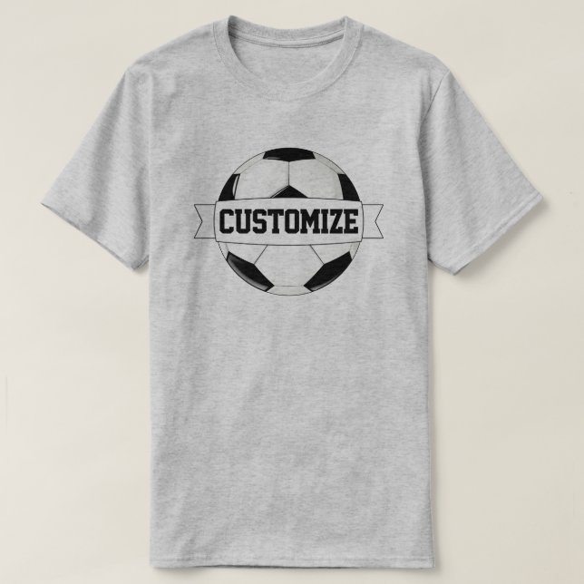Camiseta Nombre del equipo del Personalizado del balón de f (Diseño del anverso)
