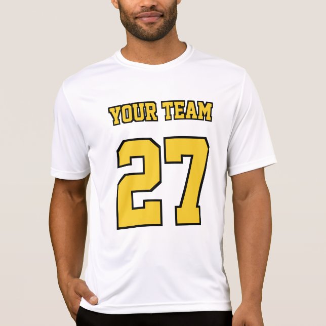 Camiseta Nombre del equipo deportivo Número de negrita Text (Anverso)