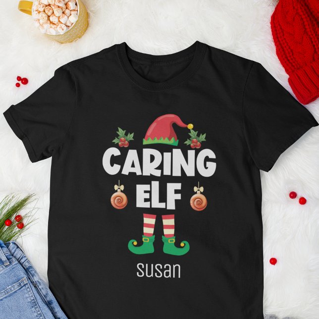 Camiseta Nombre del equipo familiar de los Navidades elf qu (Subido por el creador)