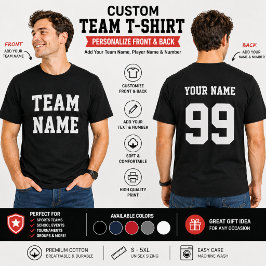Camiseta Nombre del equipo Nombre del jugador Número Camise