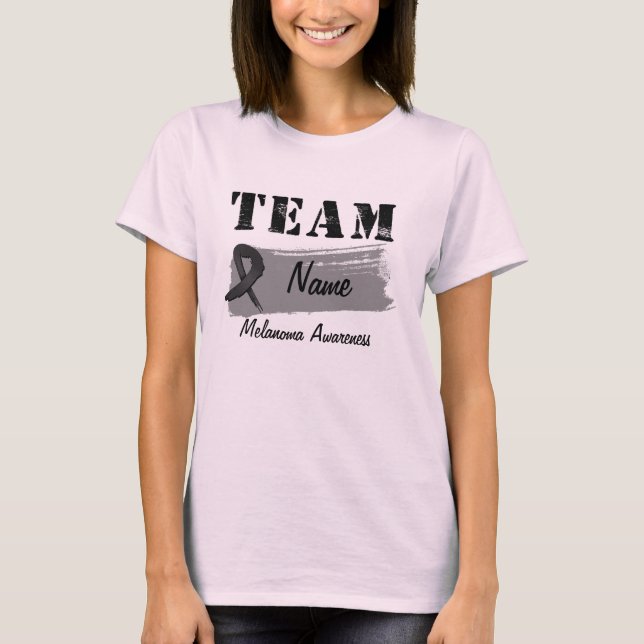 Camiseta Nombre del equipo personalizado - Melanoma (Anverso)