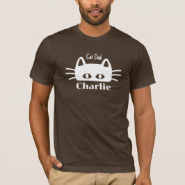 Camiseta Nombre del gato del personalizado de papá
