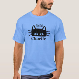 Camiseta Nombre del gato del personalizado de papá