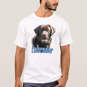 Camiseta Nombre del labrador retriever (chocolate)