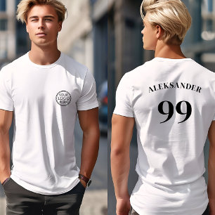 Camiseta Nombre del logotipo del equipo Número Deporte mode