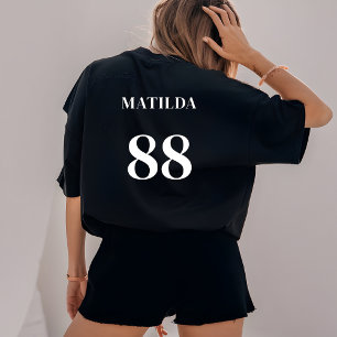 Camiseta Nombre del logotipo del equipo personalizado Númer