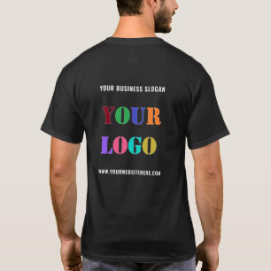 Camiseta Nombre del logotipo del personalizado Sitio Web Pr