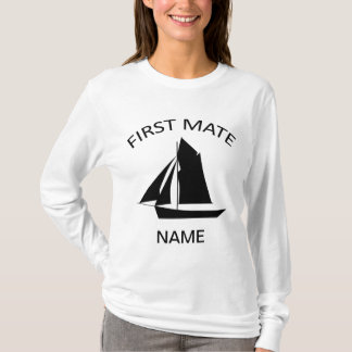 Camiseta Nombre del marinero de primer nivel Señoras Camise