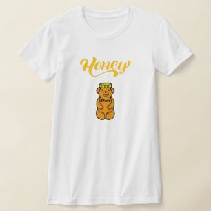 Camiseta Nombre del mascota del oso de miel