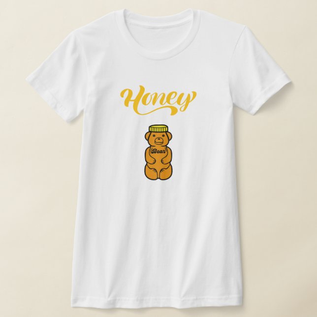 Camiseta Nombre del mascota del oso de miel (Distribución)