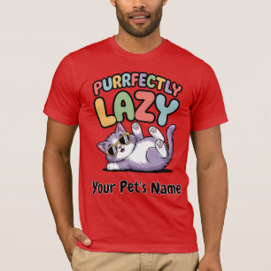 Camiseta Nombre del Mascota del Personalizado de gato perez