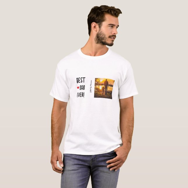 Camiseta Nombre del mejor Personalizable de papá (Anverso completo)