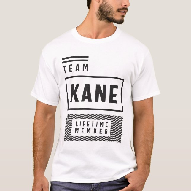 Camiseta Nombre del miembro de Kane Lifetime del equipo (Anverso)