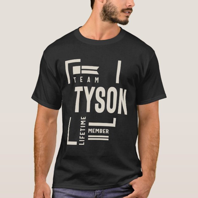 Camiseta Nombre del miembro de Tyson Lifetime del equipo (Anverso)