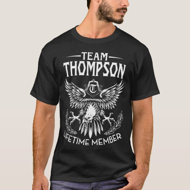 Camiseta Nombre del miembro del equipo THOMPSON Lifetime (Anverso)