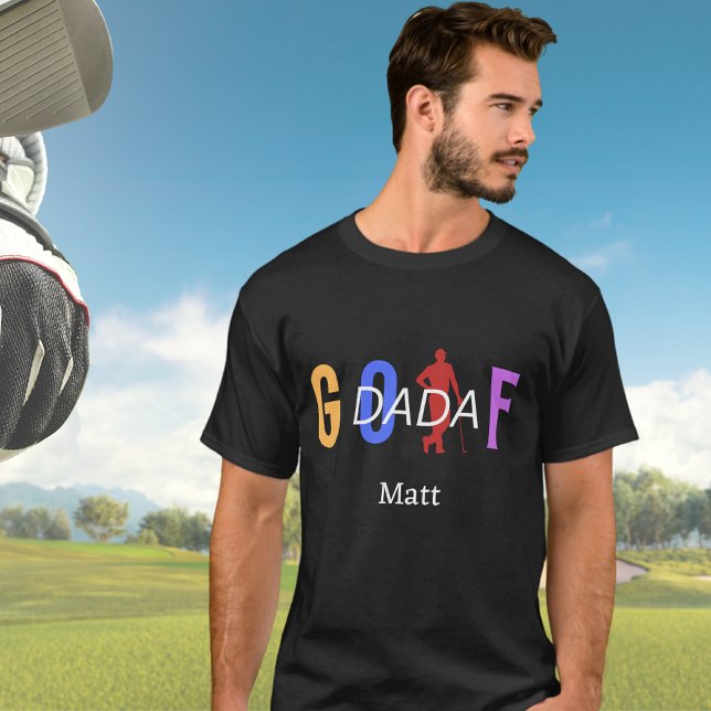 Camiseta "Nombre del padre del golf personalizado (Subido por el creador)