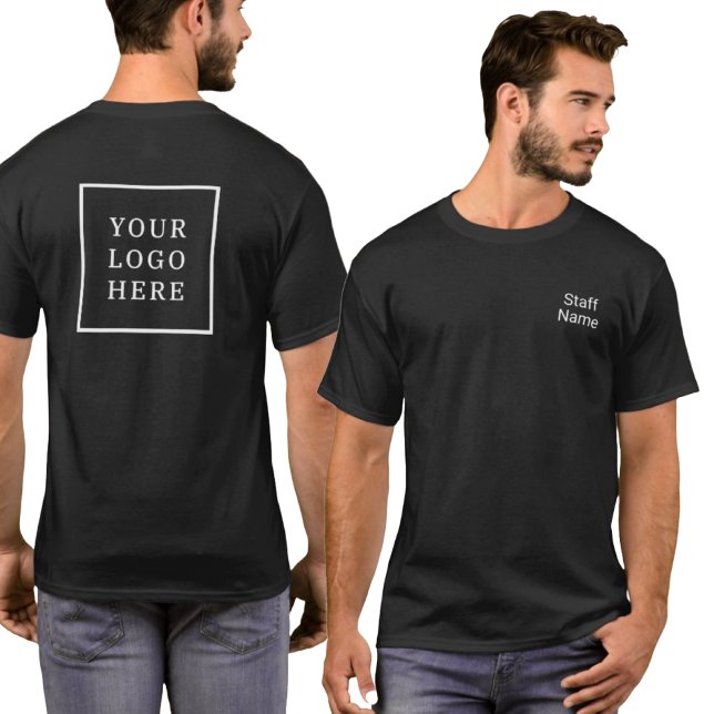 Camiseta Nombre del personal y logotipo de la empresa (Subido por el creador)