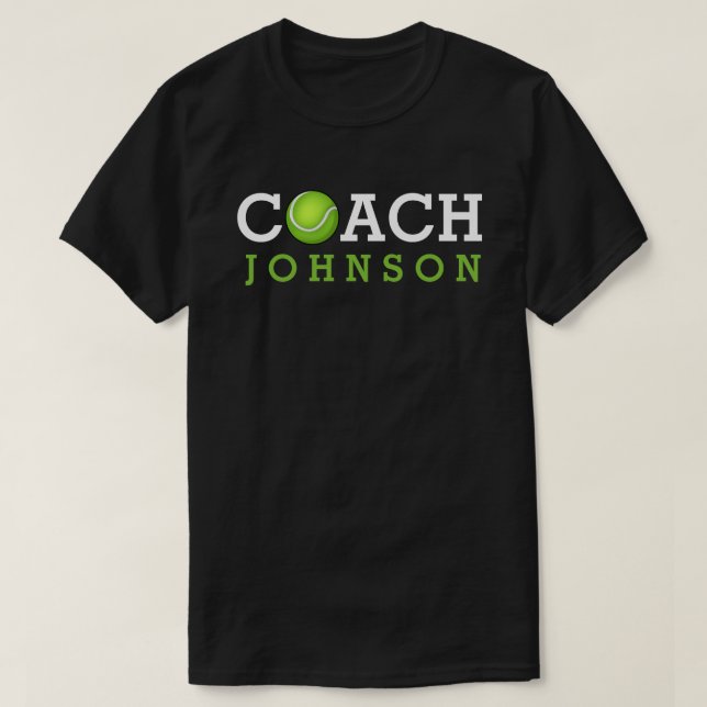 Camiseta Nombre del personalizado del coche de tenis (Diseño del anverso)